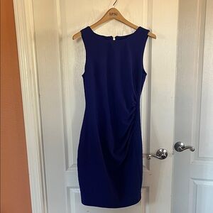Tahari Royal Blue Sleeveless Mini Dress